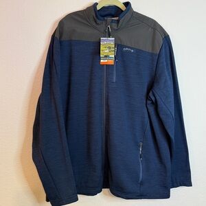 🆕 Orvis Bonded Mesh Full-Zip Performance Jacket XXL – Dress Blues Classic 🆕